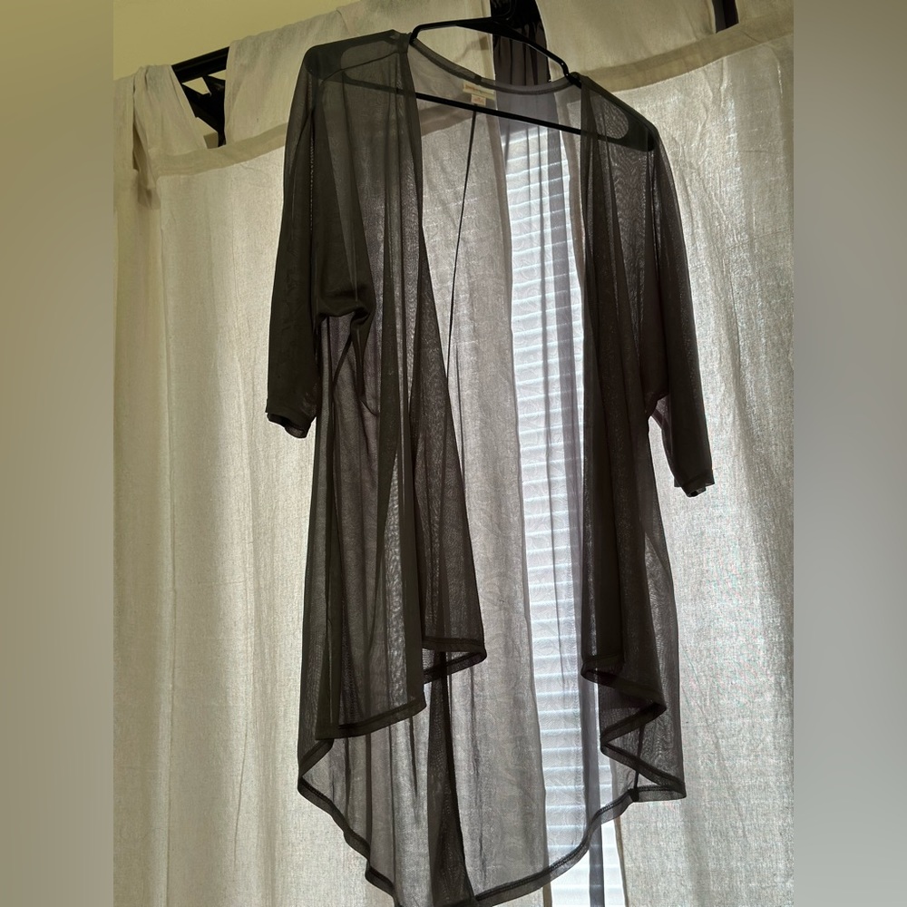 Dusty Sage Lularoe Sheer Cardigan